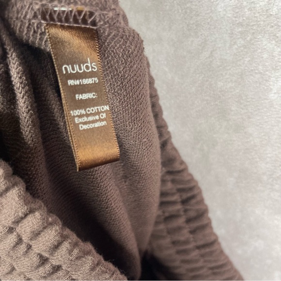 Nuuds Terry Knit Wideleg Pull On Sweatpants In Brown Size M - Picture 8 of 8